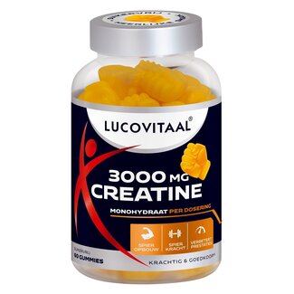 Lucovitaal Lucovitaal Creatine 3000mg gummies 60 Stuks