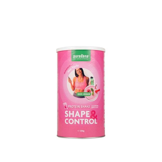 Shape & control proteine shake aardbei-framboos 350 Gram