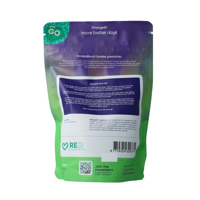 Orangefit Plantaardige creatine 300 Gram