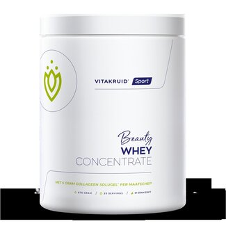 Vitakruid Vitakruid Beauty Whey protein met 5 gr Collageen Solugel 675 Gram