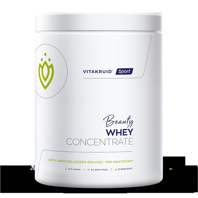 Vitakruid Beauty Whey protein met 5 gr Collageen Solugel 675 Gram