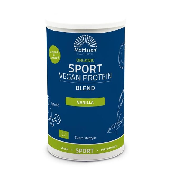 Mattisson Organic sport vegan protein blend vanille 500 Gram
