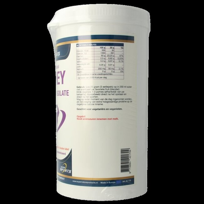 SNP Whey proteine isolate 100% natural 500 Gram