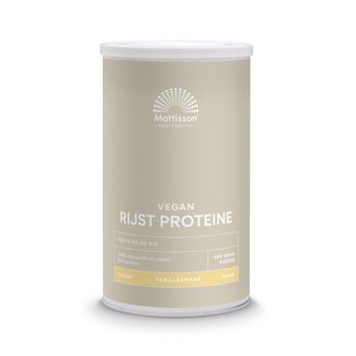 Mattisson Absolute rijst proteine vanille vegan 80% 500 Gram