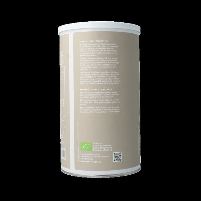 Mélange de protéines végétaliennes bio Mattisson 67 % 400 g