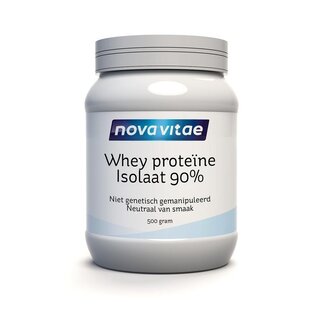 Nova Vitae Nova Vitae Whey proteine isolaat 90% 500 Gram
