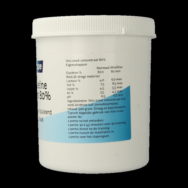 Nova Vitae Whey proteine concentraat 80% 500 Gram