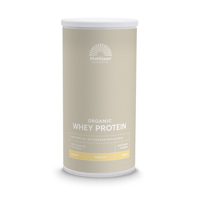 Mattisson Wei whey proteine vanille 75% bio 450 Gram