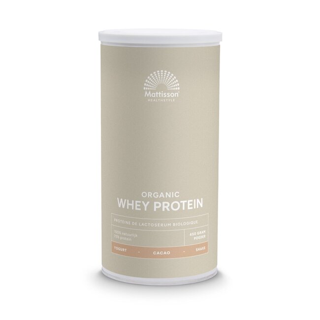 Wei whey proteine cacao 75% bio 450 Gram