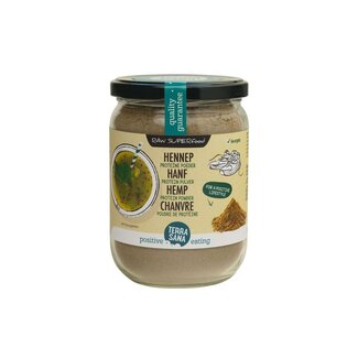 TerraSana Raw hennep protein poeder in glas bio 200 Gram