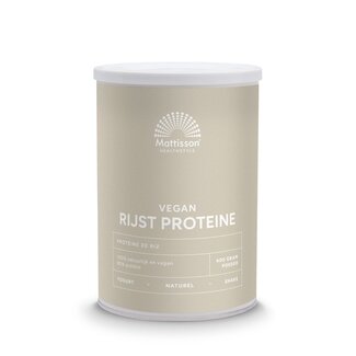 Mattisson Absolute rijst proteine poeder vegan 80% 400 Gram