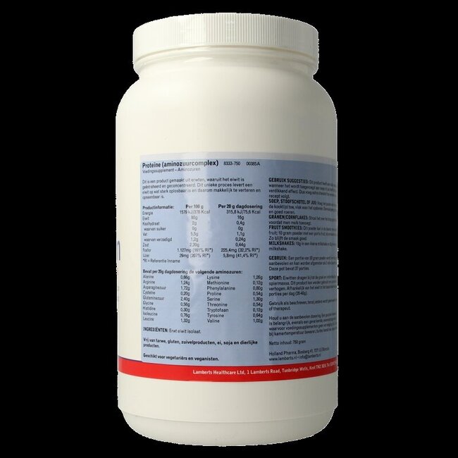 Lamberts Pea proteine poeder 750 Gram