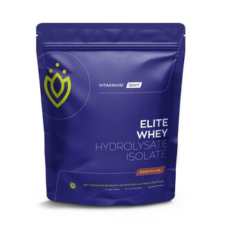 Vitakruid Elite whey 50% hydrolysate/50% isolate chocolade 990 Gram