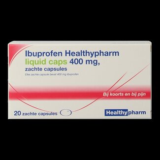Healthypharm Healthypharm Ibuprofen 400mg liquid caps 20 Capsules