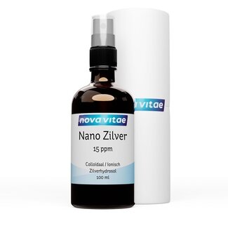 Nova Vitae Nova Vitae Nano zilver colloidaal spray 15ppm 100 Milliliter
