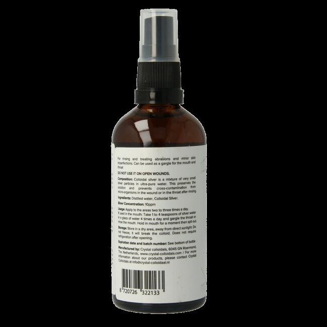 Crystal Argent colloïdal spray 100 Millilitres