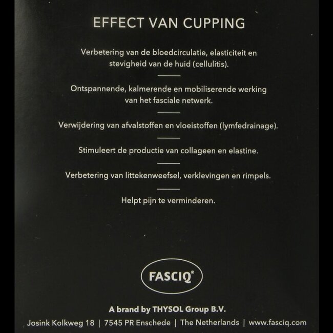 FASCIQ Kit de ventouses corps et visage 6 pièces
