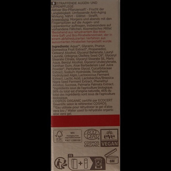 Cattier Soin contour yeux et lèvres bio 15 ml