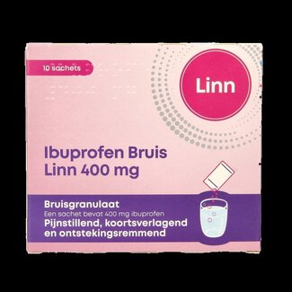 Linn Linn Ibuprofen bruisgranulaat 400mg 10 Sachets