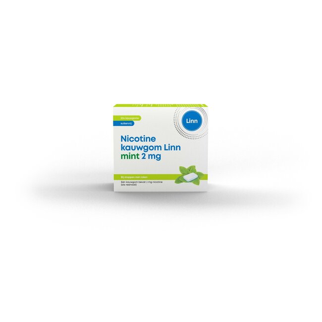 Linn Nicotine kauwgom 2mg mint 204 Stuks