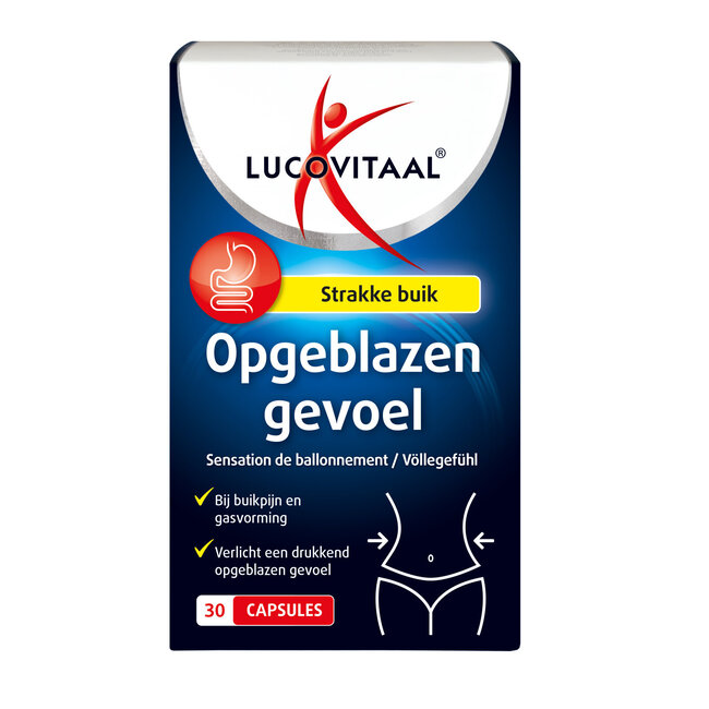 Lucovitaal Opgeblazen gevoel capsules 30 Capsules