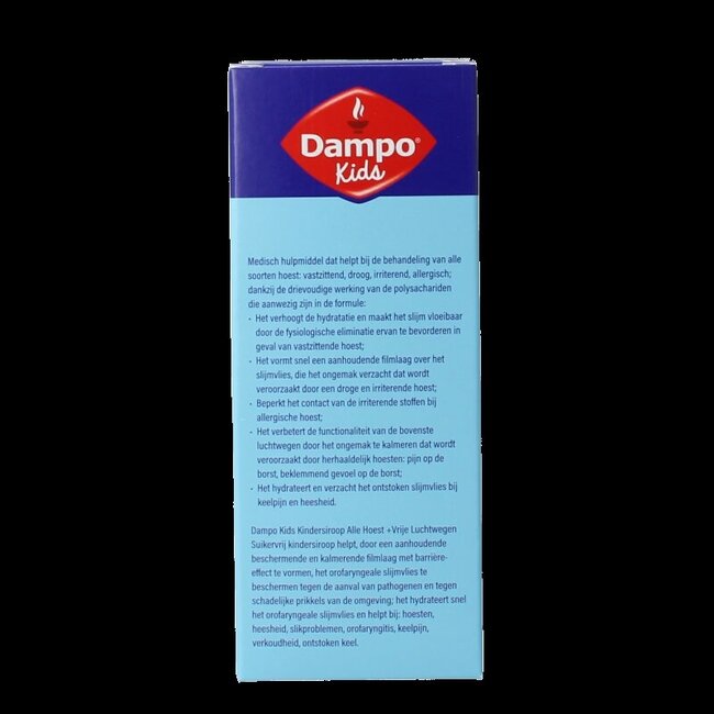 Dampo Sirop pour enfants toutes toux sans sucre 120 ml
