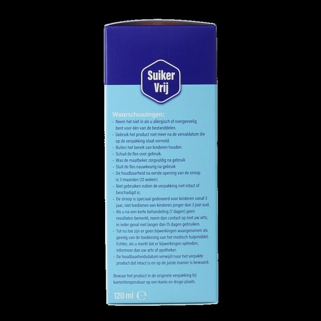 Dampo Sirop pour enfants toutes toux sans sucre 120 ml