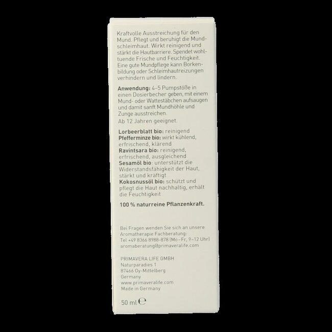 Primavera Huile de Soin Buccal bio 50 ml