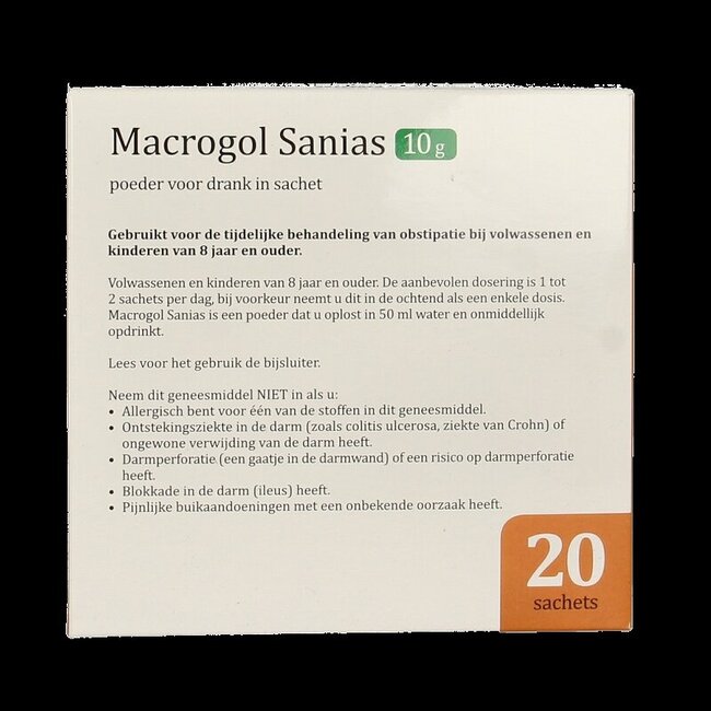 Sanias Macrogol poeder 20 Stuks