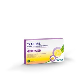 Teva Teva Trachsil honing & citroen 24 Zuigtabletten