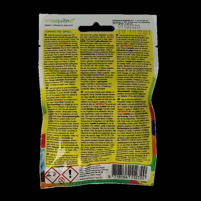 Mosquitno Bracelet anti-insectes pour enfants 1 pièce