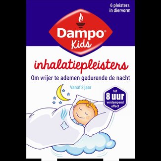 Dampo Dampo Kids Patchs d'inhalation en forme d'animaux 6 pièces
