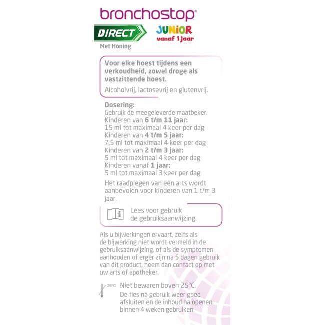 Bronchostop Direct Miel Junior 120 ml