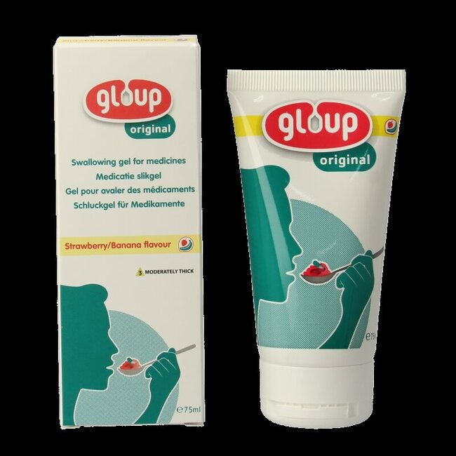 Gloup Original medicatie inname gel aardbei banaan 75 Milliliter