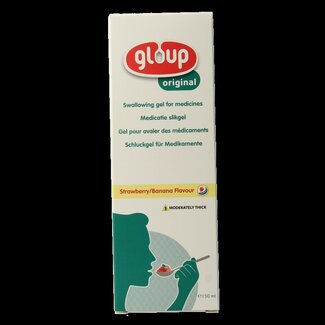 Gloup Gloup Original medicatie inname gel aardbei banaan 150 Milliliter