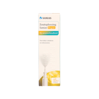 Sanias Zoutoplossing neusspray 8mg/ml 15 Milliliter