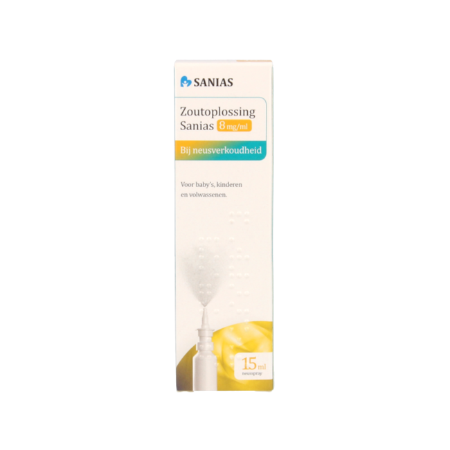 Sanias Zoutoplossing neusspray 8mg/ml 15 Milliliter