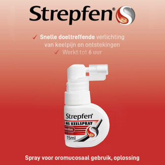 Strepfen Strepfen Keelspray 15 Milliliter