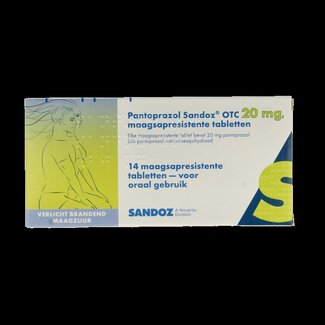Sandoz Sandoz Pantoprazol 20mg 14 Stuks