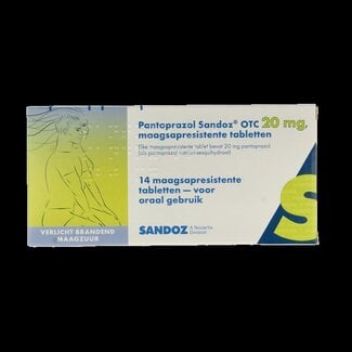 Sandoz Sandoz Pantoprazole 20 mg 14 comprimés