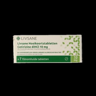 Livsane Livsane Hooikoorts cetirizine diHCl 10mg 7 Tabletten