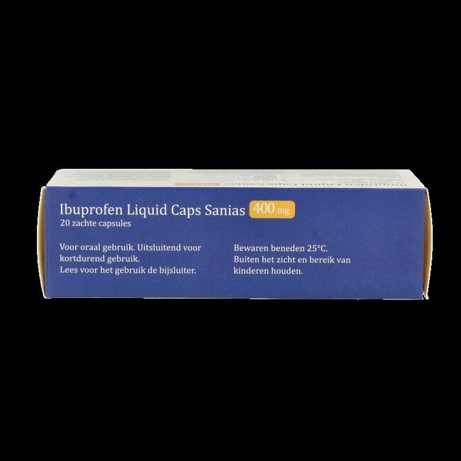 Sanias Ibuprofen liquid 400mg 20 Capsules