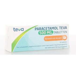 Teva Teva Paracetamol 500 milligram 50 Tabletten