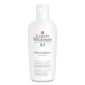 Louis Widmer Remederm dry skin creme fluide zonder parfum 200 Milliliter