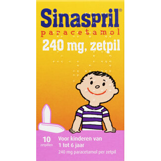Sinaspril Sinaspril Paracetamol 240mg 10 Zetpillen