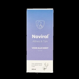 Noviral Noviral Alle hoest althea en tijmsiroop 200 Milliliter
