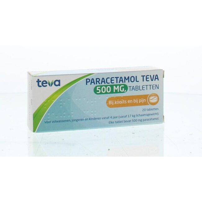 Teva Paracetamol 500mg 20 Tabletten