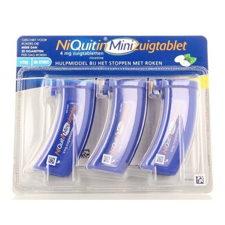 Niquitin Niquitin Zuigtablet mini mint 4mg 60 Zuigtabletten