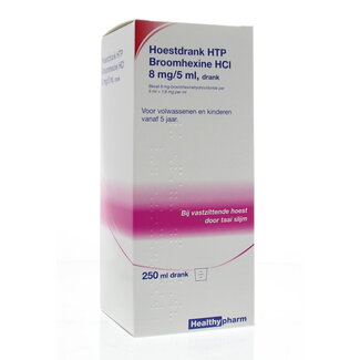 Healthypharm Healthypharm Broomhexine hoestdrank 8mg 250 Milliliter