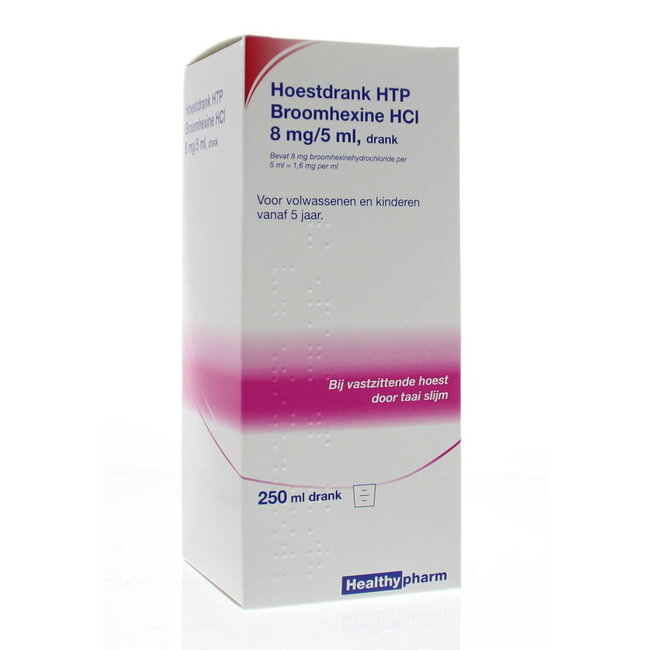 Healthypharm Broomhexine hoestdrank 8mg 250 Milliliter
